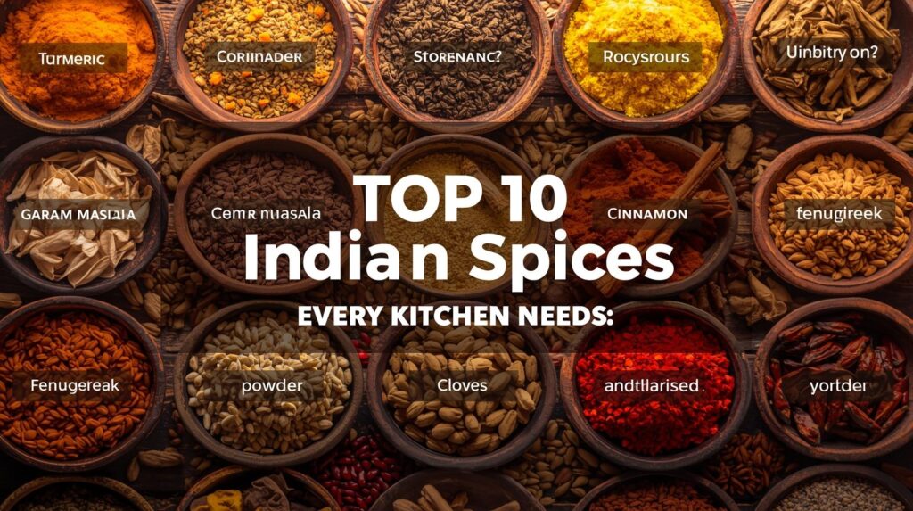 Top 10 Indian Spices Every Kitchen Needs.